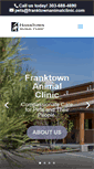 Mobile Screenshot of franktownanimalclinic.com